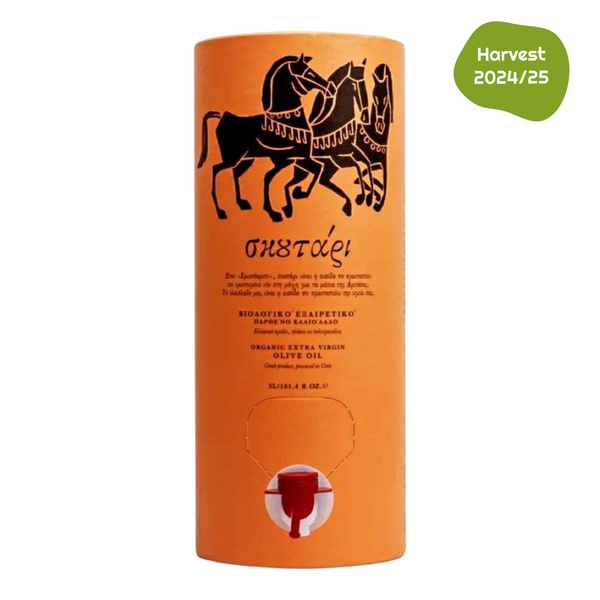 Skoutari – Aceite de Oliva Virgen Extra Orgánico Askos (Bolsa en Caja) 3 Litros