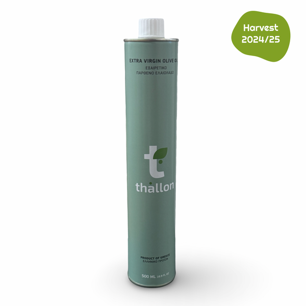 Aceite de oliva virgen extra Thallon | Afrutado intenso | 500 ml (16,90 onzas líquidas)