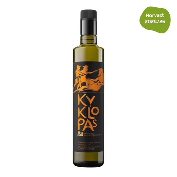 Kyklopas - الحصاد المبكر ، زيت الزيتون البكر الممتاز 500 مل (16.90 أونصة سائلة)
