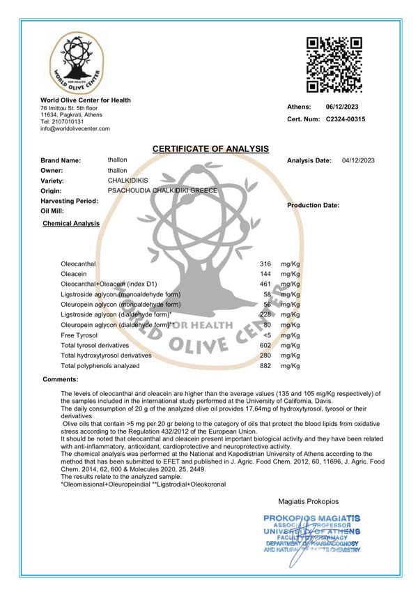Olivest Box | Polyphenolic Fresh  EVOOs + Tasting Glass (Gift)
