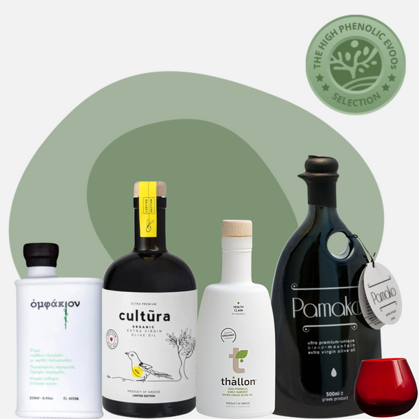 Olivest Box | Polyphenolic Fresh  EVOOs + Tasting Glass (Gift)