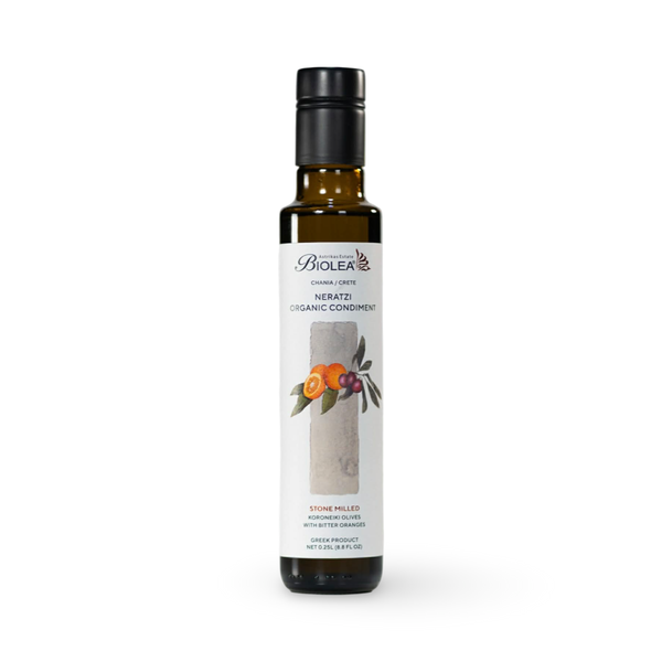 Biolea Neratzio Infused Olive Oil 250ml – Organic Bitter Orange Olive Oil