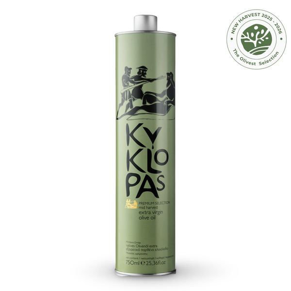Kyklopas Selecție Premium | Ulei de Măsline Grecesc de Recoltare Medie | Cutie 750ml