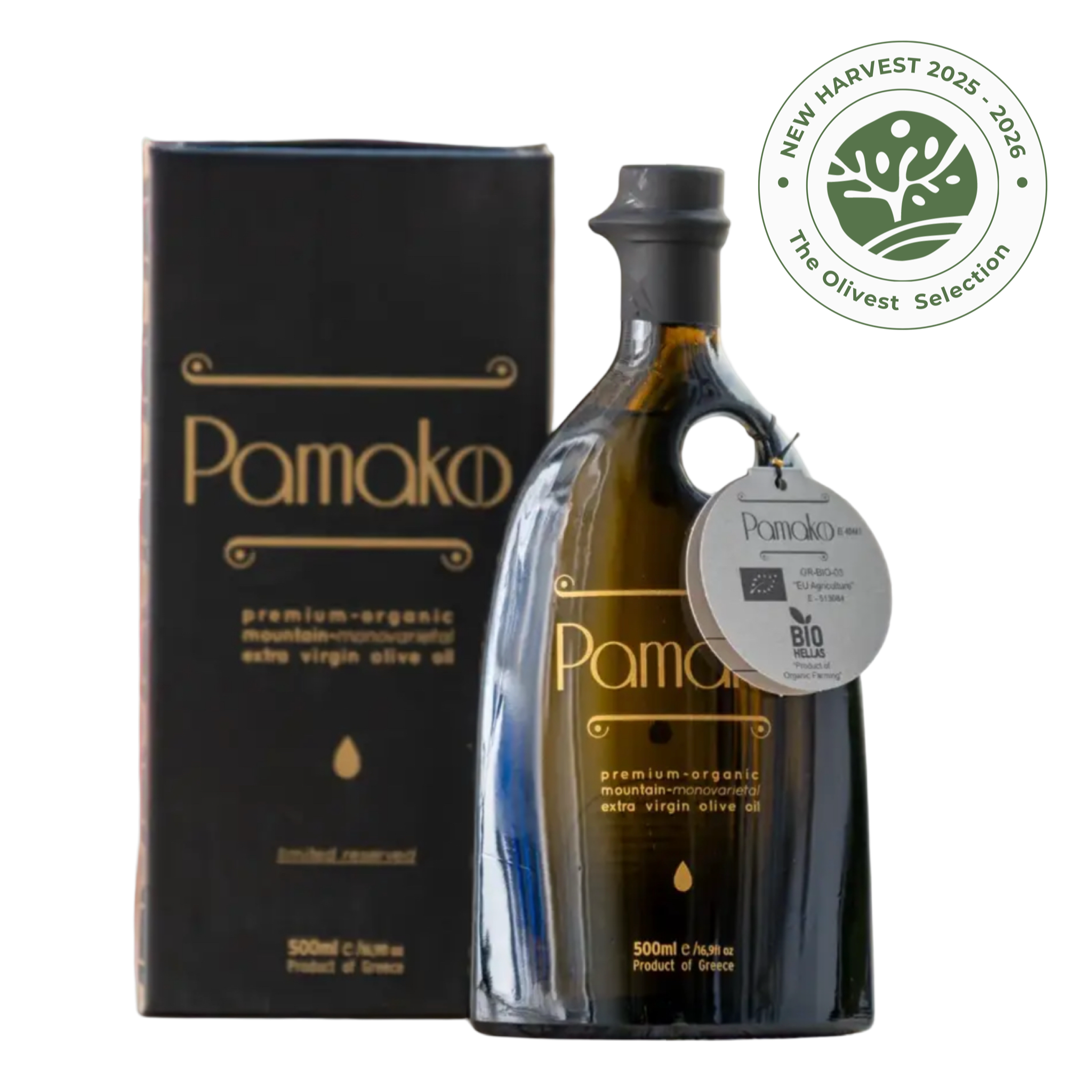 Pamako High-Phenolic EVOO | BIO Monovarietal Gift Box 500 ml | The