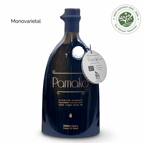 パマコ オーガニック モノバラエタル - エクストラバージンオリーブオイル 500ml（2,081 mg/kg）