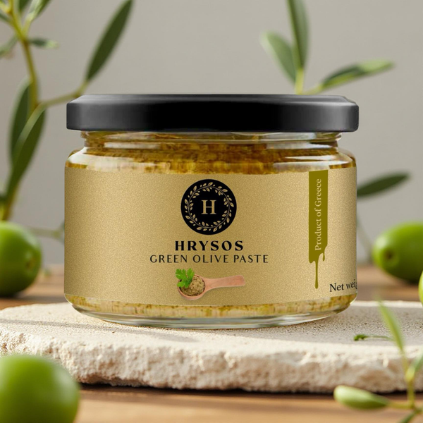 Hrysos Green Olive Tapenade – Authentic Mediterranean Spread 230g