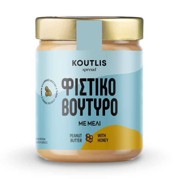 Peanut Butter with Honey - Koutlis Natural Greek Spread 300gr
