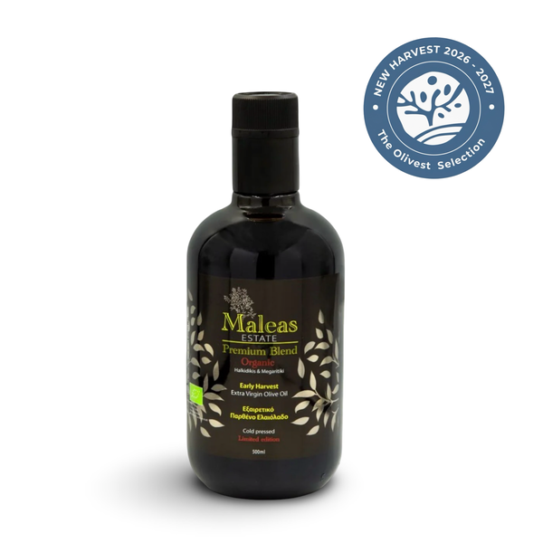 Maleas Premium | Aceite de Oliva Virgen Extra Orgánico – Mezcla | 500ml