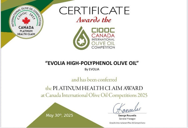 EVOLIA Kalamon - Cosecha temprana orgánica alta en fenólicos 500 ml (Rico en oleocantal)