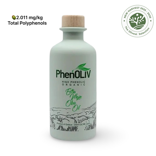 PhenOLIV オーガニック | 高フェノール エクストラバージンオリーブオイル | 200ml
