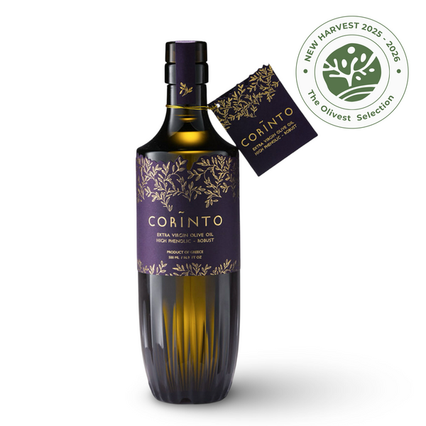 Huile d'olive extra vierge CORINTO robuste - Blend riche en phénols 500ml