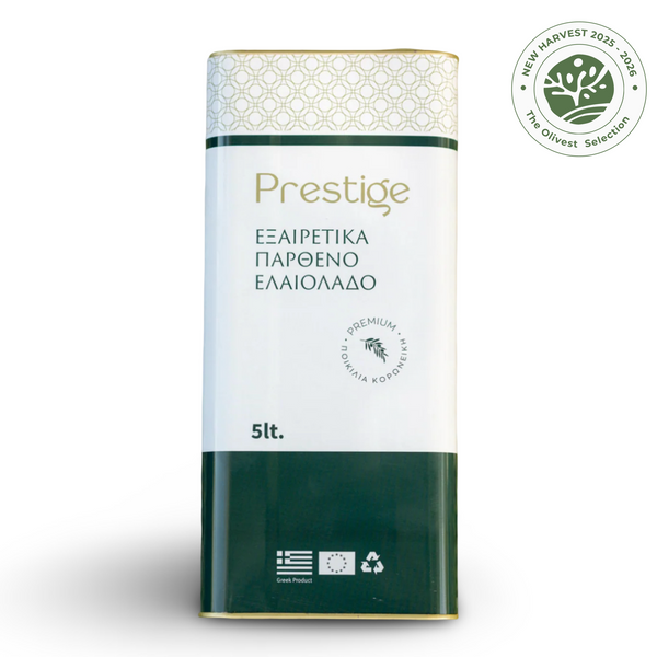 PRESTIGE Premium Εξαιρετικό Παρθένο Ελαιόλαδο 5L Κουτί – Koroneiki EVOO