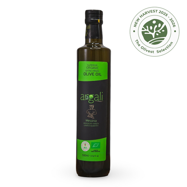 Argali Organic Limited EVOO | Koroneiki | Messénie | 500 ml (16,90 oz liq.)