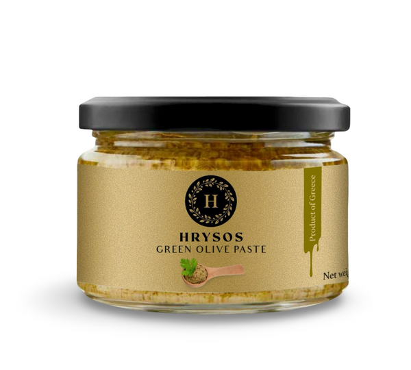 Hrysos Green Olive Tapenade – Authentic Mediterranean Spread 230g