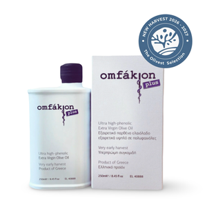 Omfakion Plus Ultra Phenolic EVOO Kalamon 250ml (1,940 mg/kg)