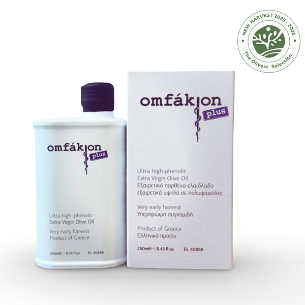 Omfakion Plus Ultra Φαινολικό Εξαιρετικό Παρθένο Ελαιόλαδο Καλαμών 250ml (2,006 mg/kg)