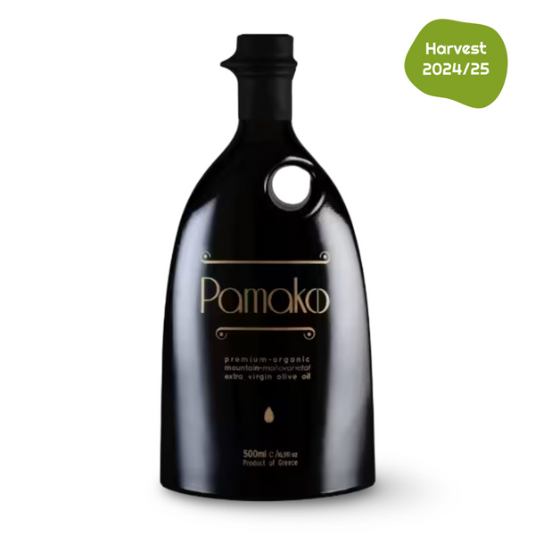 Pamako Premium High-Phenolic Monocultivar Extra Virgin Olive Oil 500 ml (16.9 Fl.Oz)