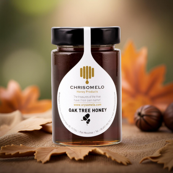 Chrisomelo Oak Honey from Nafpaktia Mountains – 480gr