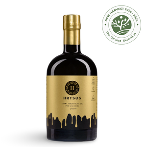 HRYSOS EVOO | ΠΟΠ Καλαμάτα | Υγρό Χρυσάφι 500ml (16.90 Fl.Oz)