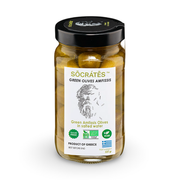 Green Amfissa Olives - Organic 320gr