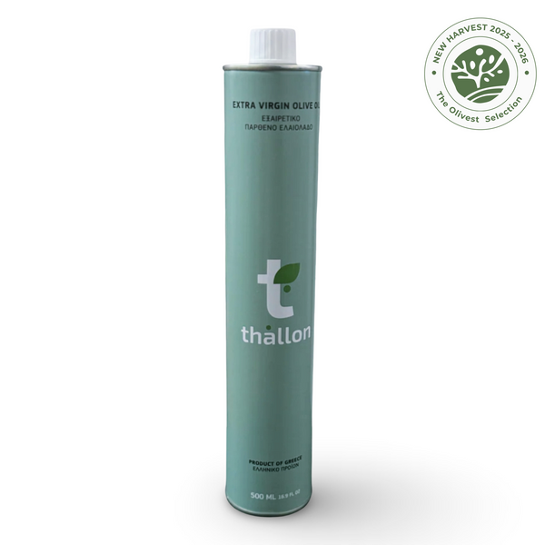 Thallon Green Extra Virgin Olive Oil | Intense Fruity Mid Harvest | Tin 500ml