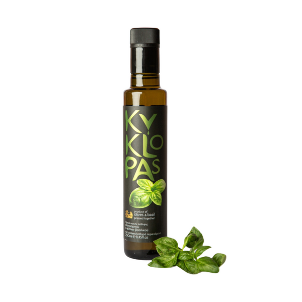 Olive Oil with Basil - Kyklopas 250 ml (8.45 Fl.Oz)