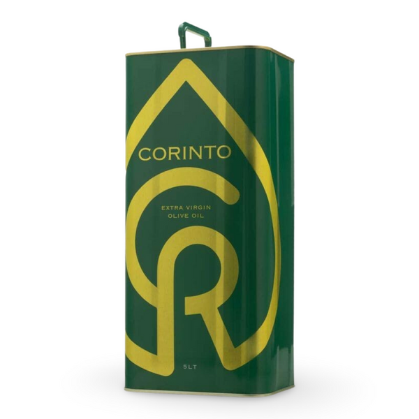CORINTO Extra Virgin Olive Oil - 100% Manaki 5LT (169.07 Fl.Oz)