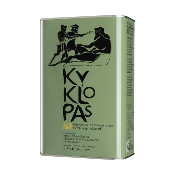 Kyklopas Premium Selection زيت الزيتون الصافي منتصف الحصاد - 2.5 لتر (84.53 أونصة سائلة)