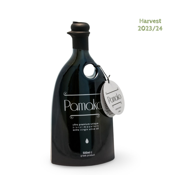 Ulei de măsline extravirgin Pamako Premium în amestec organic cu conținut ridicat de fenolic 500 ml (16,9 Fl.Oz)