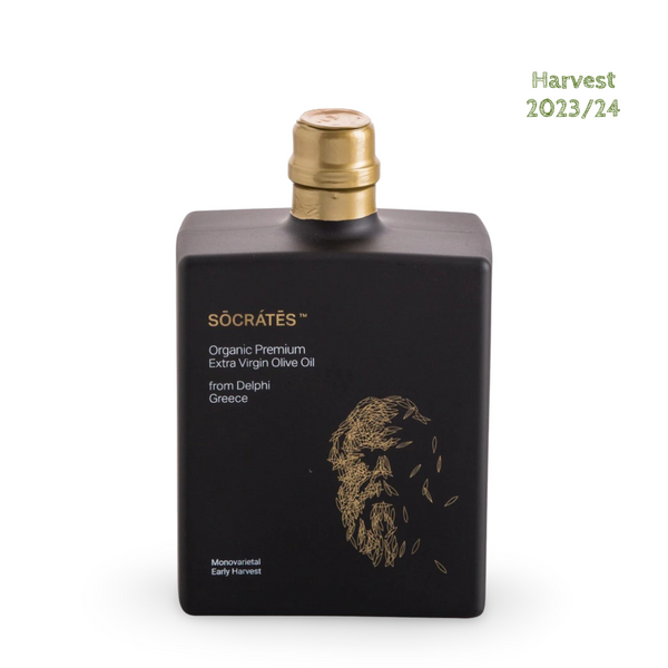 Socrates Oil - Huile d'Olive Extra Vierge Premium Bio 500 ml  (16.90 FL.Oz)