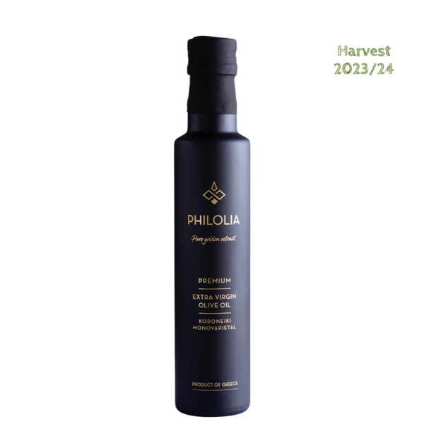 PHILOLIA Premium, huile d'olive extra vierge Koroneiki 500ml (16.90 Fl.Oz)