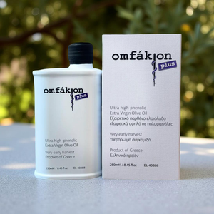 Omfakion Plus Ultra Phenolic EVOO Kalamon 250ml (1,940 mg/kg)