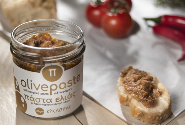 Olive paste with dried tomatoes & porcini - Kyklopas 130 gr