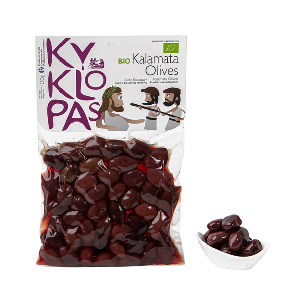 Olives Kalamata biologiques - Kyklopas 250g (8,81 oz)