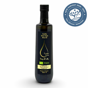 Goutte de Vie Huile d'Olive Vierge Extra Biologique à Haute Teneur en Phénols EVOO 500 ml (1 256 mg/kg)